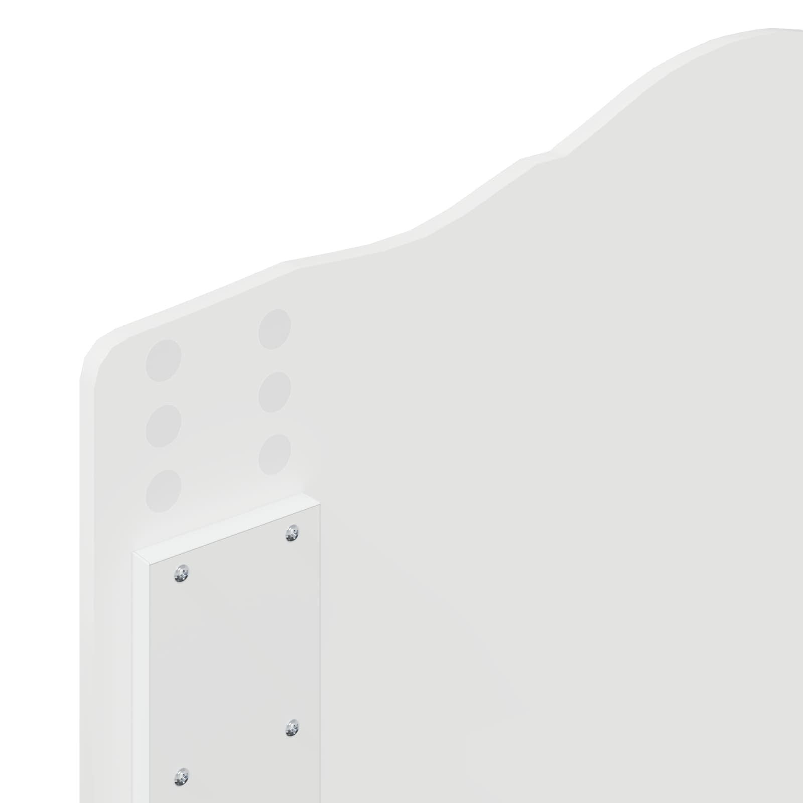 Κρεβάτι Αποθήκης Λευκό 90 x 200 cm Επεξεργασμένο ξύλο