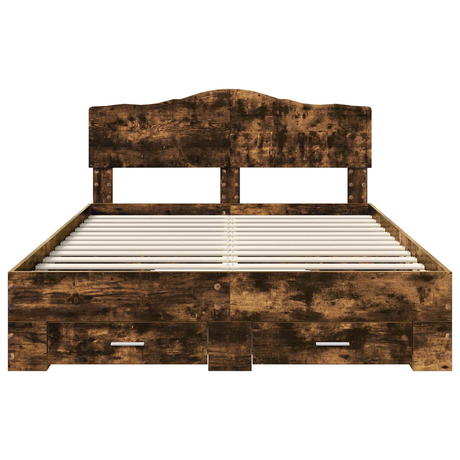 Σκελετός Κρεβατιού με κεφαλάρι Καπνιστό Δρύς 140 x 190 cm