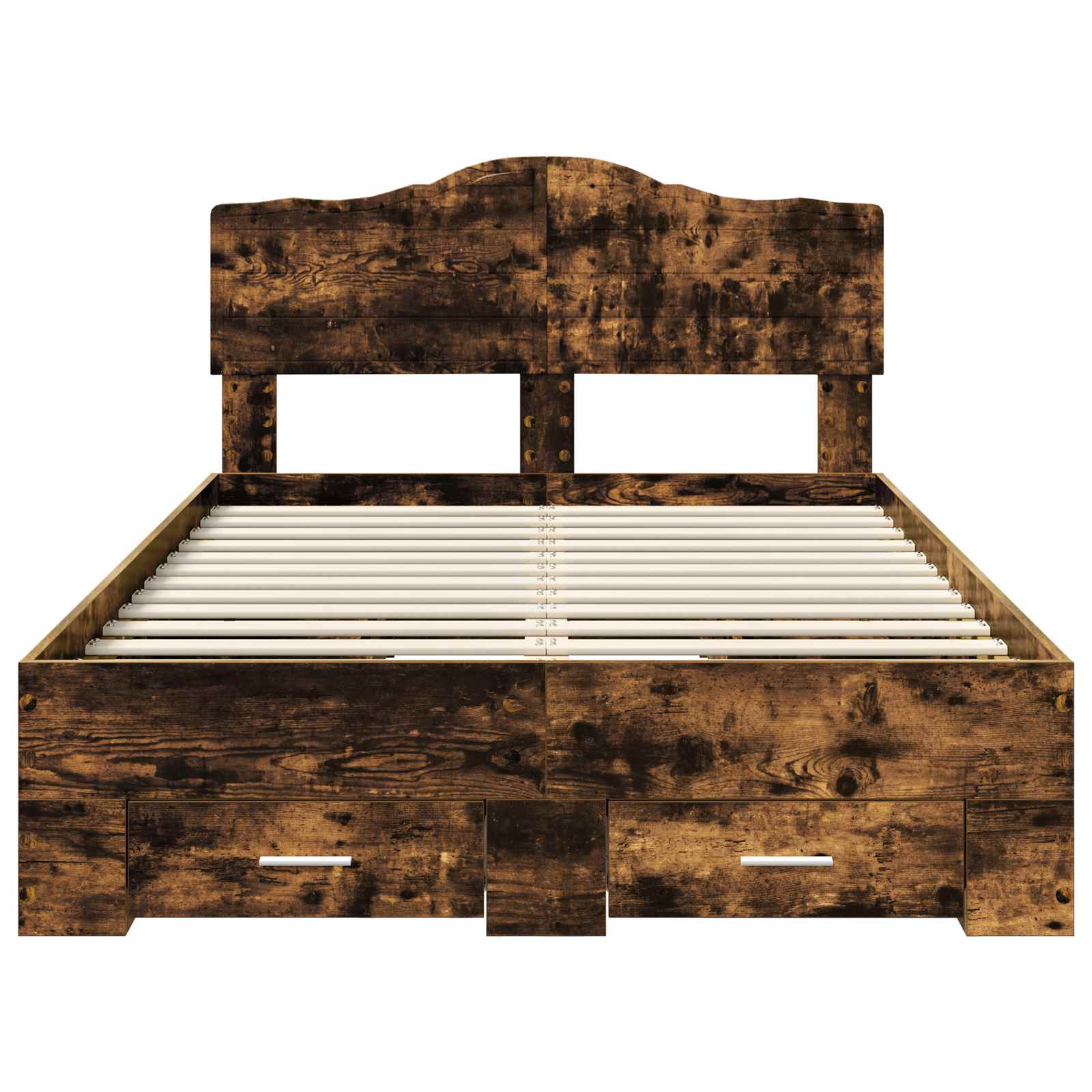 Σκελετός Κρεβατιού με κεφαλάρι Καπνιστό Δρύς 120 x 200 cm