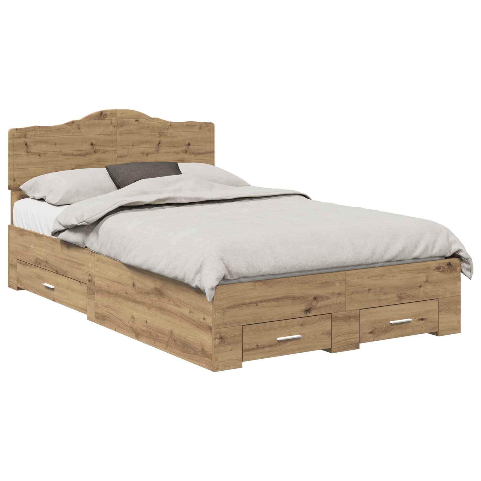 Σκελετός Κρεβατιού Artisan Oak 120 x 200 cm Επεξεργασμένο ξύλο - Pakobazaar