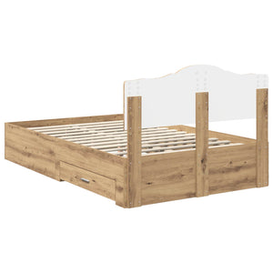 Σκελετός Κρεβατιού Artisan Oak 120 x 190 cm Επεξεργασμένο ξύλο - Pakobazaar