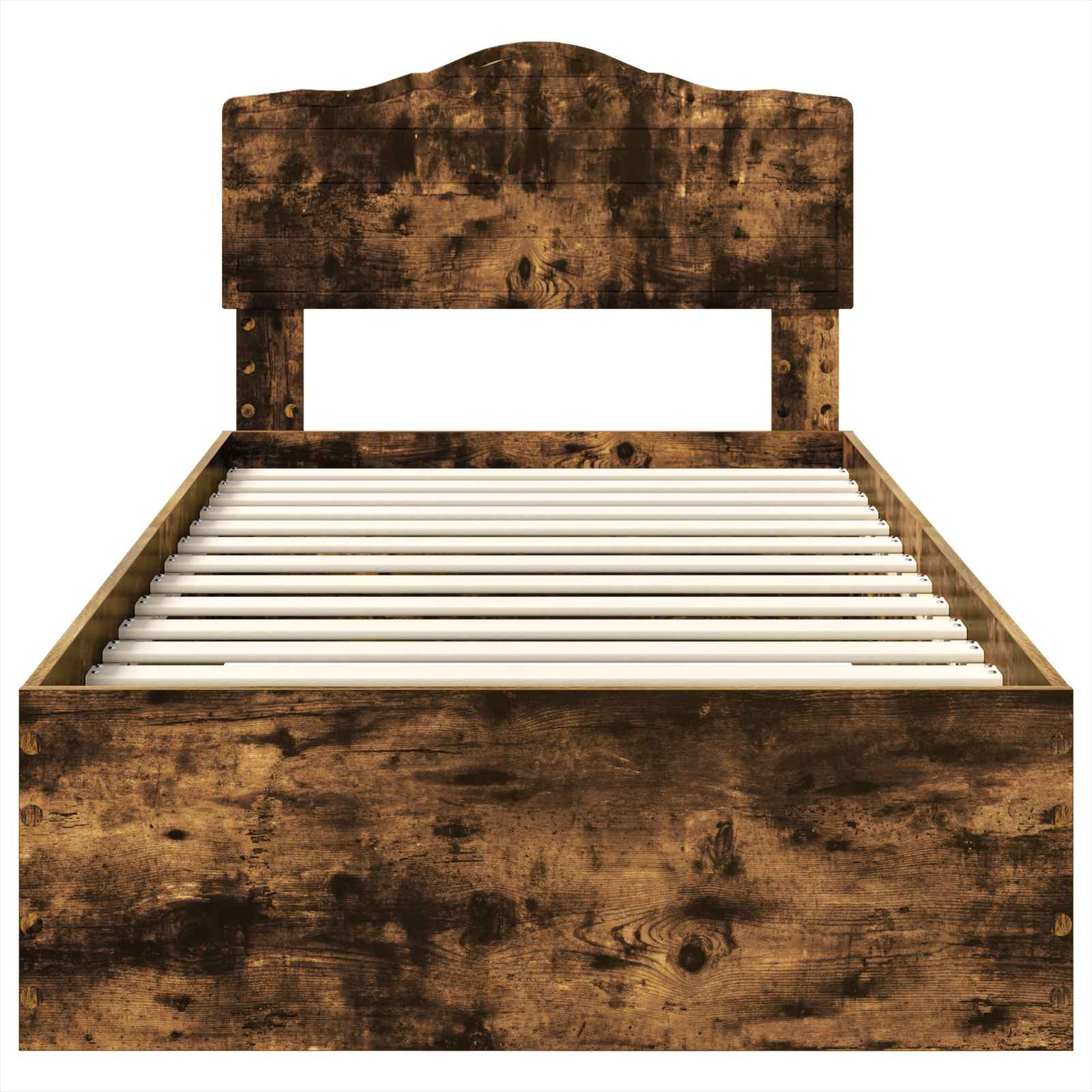 Σκελετός Κρεβατιού Καπνιστό Δρύς 90 x 200 cm Επεξεργασμένο ξύλο - Pakobazaar