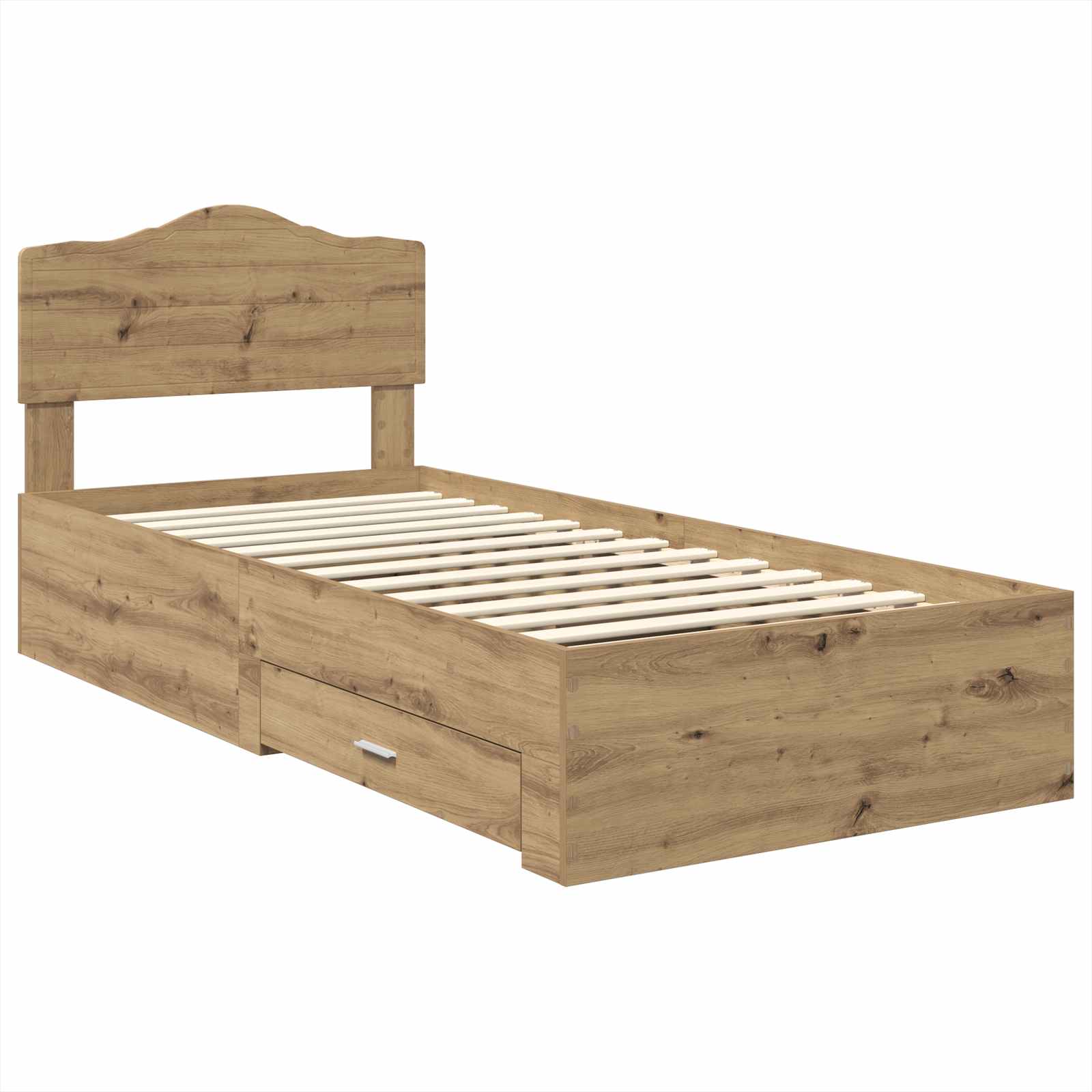 Σκελετός Κρεβατιού Artisan Oak 90 x 200 cm Επεξεργασμένο ξύλο