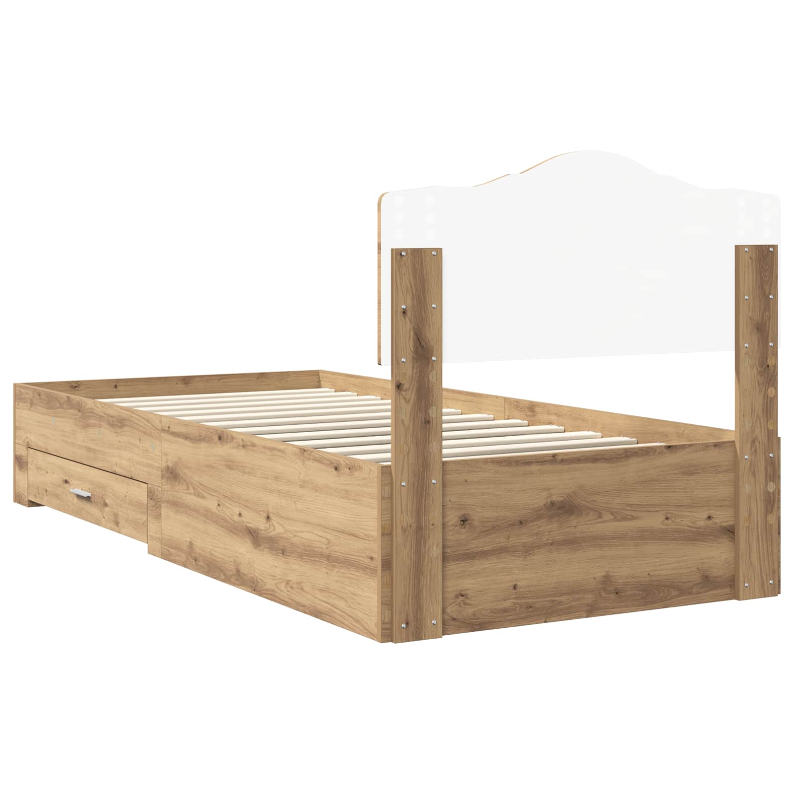 Σκελετός Κρεβατιού Artisan Oak 90 x 200 cm Επεξεργασμένο ξύλο