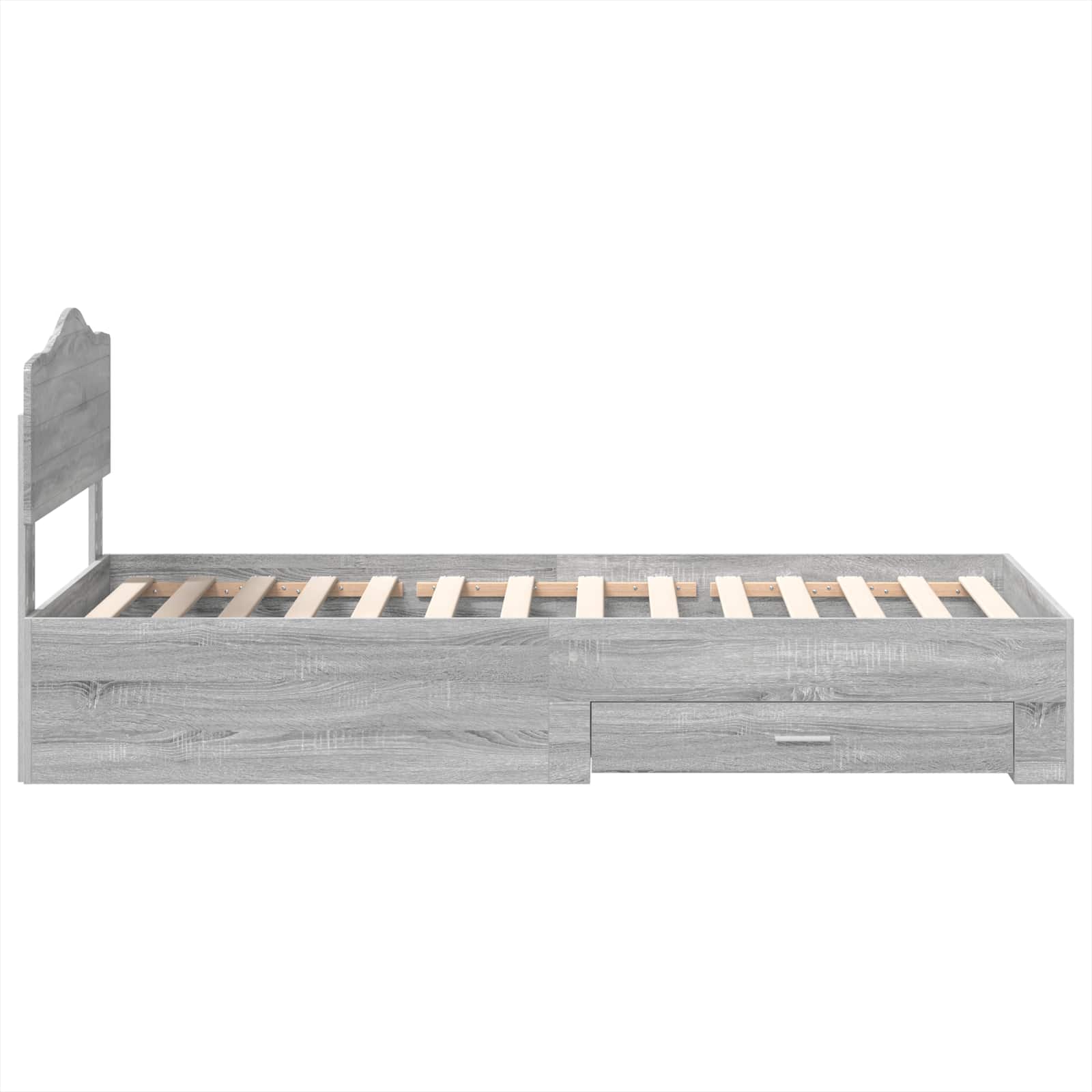 Σκελετός Κρεβατιού Γκρίζο Σονομα 70 x 190 cm Επεξεργασμένο ξύλο