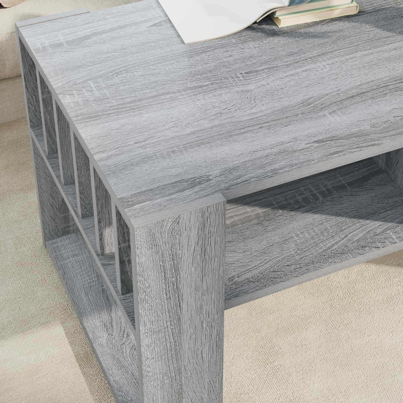 Τραπεζάκι σαλονιού Γκρίζο Σονομα 92 x 49,5 x 45 εκ.