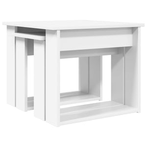 Σετ Τραπεζιού Για Καφέ 2 τμχ. Λευκό 50 x 52 x 42 εκ
