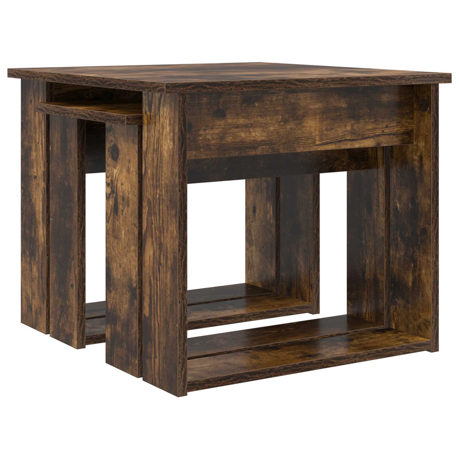 Σετ Τραπεζιού Για Καφέ 2 pcs Καπνιστό Δρύς Επεξεργασμένο ξύλο