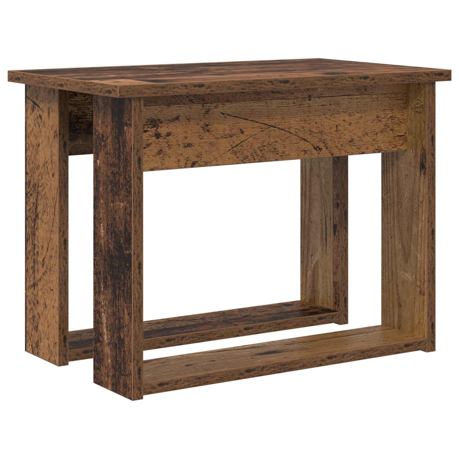 Σετ Τραπεζιού Για Καφέ 2 pcs Παλιό ξύλο Επεξεργασμένο ξύλο