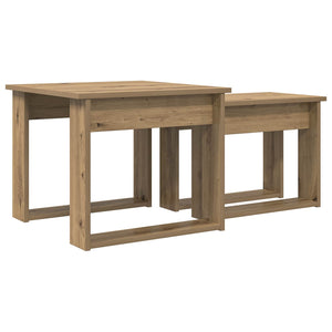 Σετ Τραπεζιού Για Καφέ 2 pcs Artisan Oak Επεξεργασμένο ξύλο - Pakobazaar