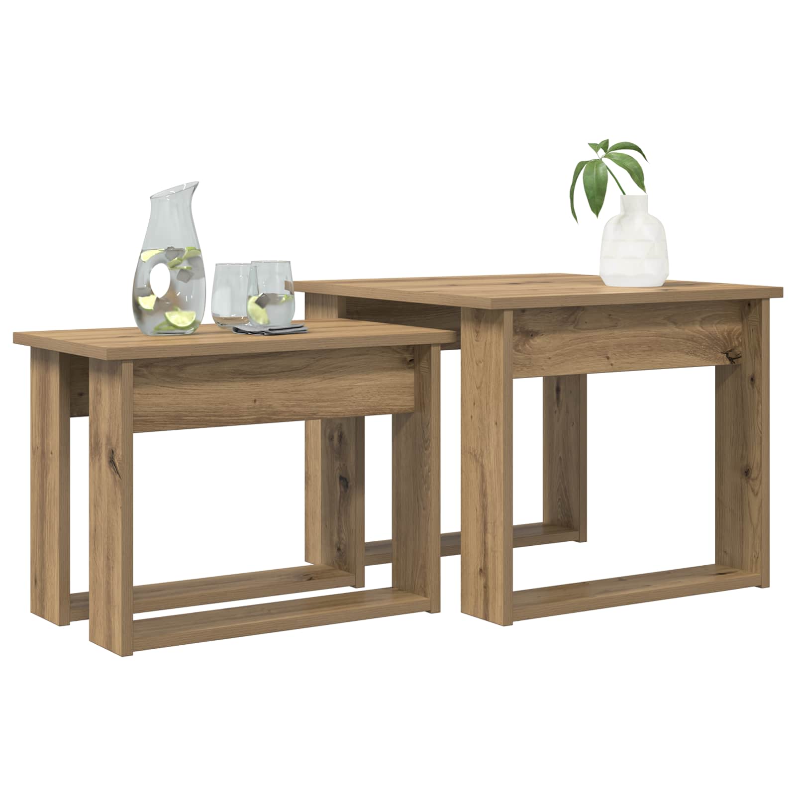 Σετ Τραπεζιού Για Καφέ 2 pcs Artisan Oak Επεξεργασμένο ξύλο - Pakobazaar