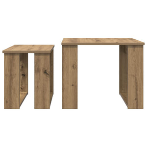 Σετ Τραπεζιού Για Καφέ 2 pcs Artisan Oak Επεξεργασμένο ξύλο - Pakobazaar