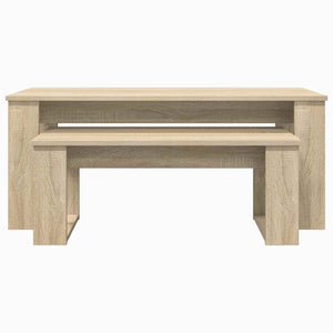 Σετ Τραπεζιού Για Καφέ 2 τμχ. Δρύς Sonoma 100 x 50 x 42 εκ