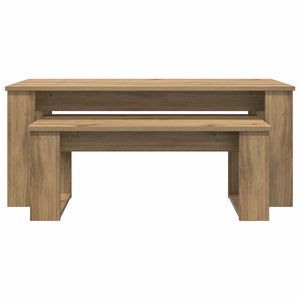 Σετ Τραπεζιού Για Καφέ 2 τμχ. Artisan Oak 100 x 50 x 42 εκ