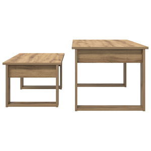 Σετ Τραπεζιού Για Καφέ 2 τμχ. Artisan Oak 100 x 50 x 42 εκ