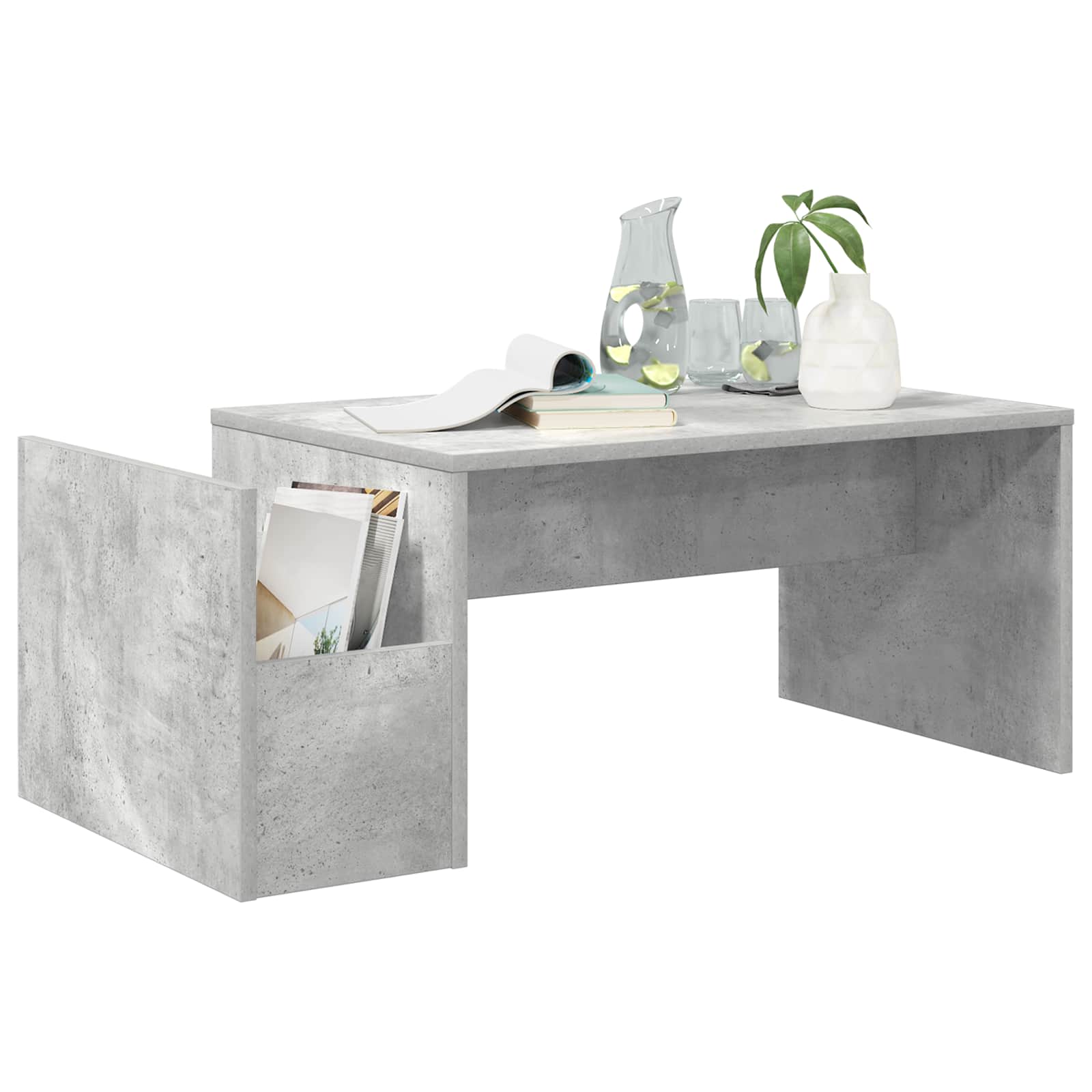 Τραπεζάκι σαλονιού Σκυρόδεμα Γκρι 90 x 45 x 35 cm
