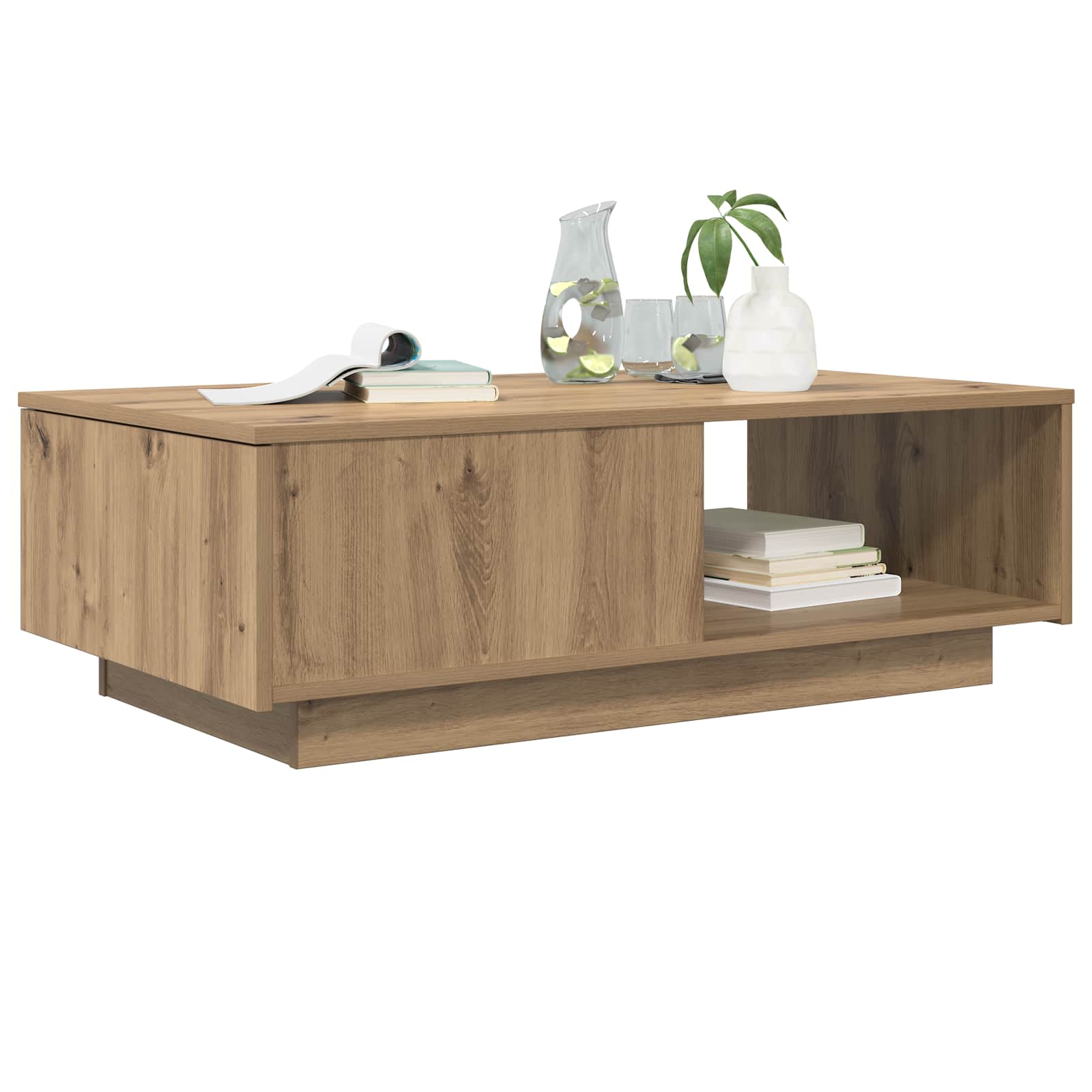 Τραπεζάκι σαλονιού με συρτάρι Artisan Oak 95 x 55 x 31 εκ - Pakobazaar