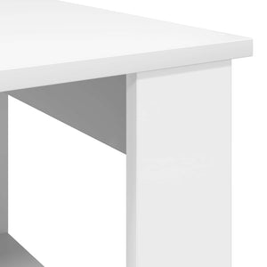 Τραπεζάκι σαλονιού Λευκό 51 x 50 x 50 εκ. Επεξεργασμένο Ξύλο