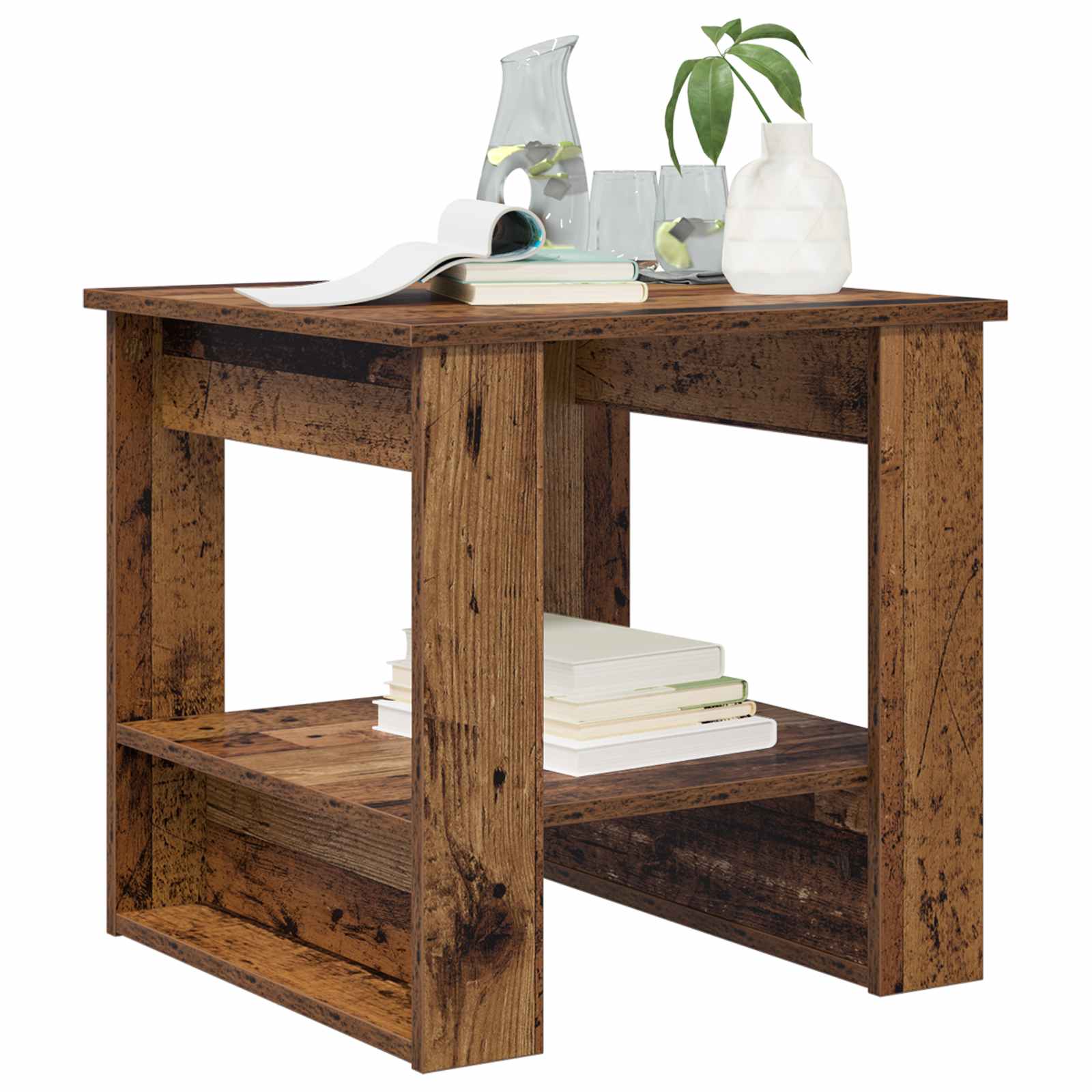 Τραπεζάκι σαλονιού Παλιό ξύλο 51 x 50 x 50 εκ.