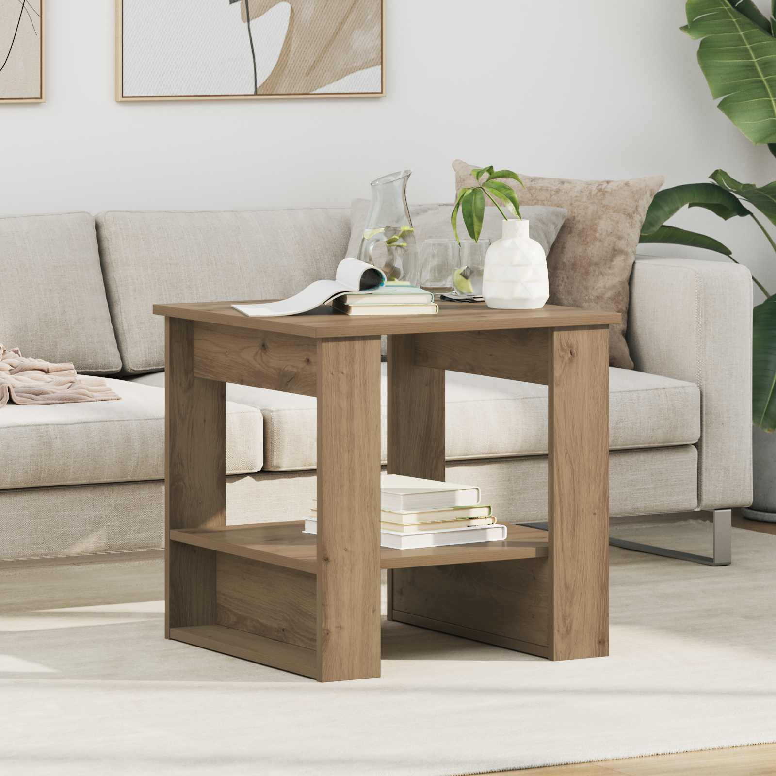 Τραπεζάκι σαλονιού Artisan Oak 51 x 50 x 50 εκ.