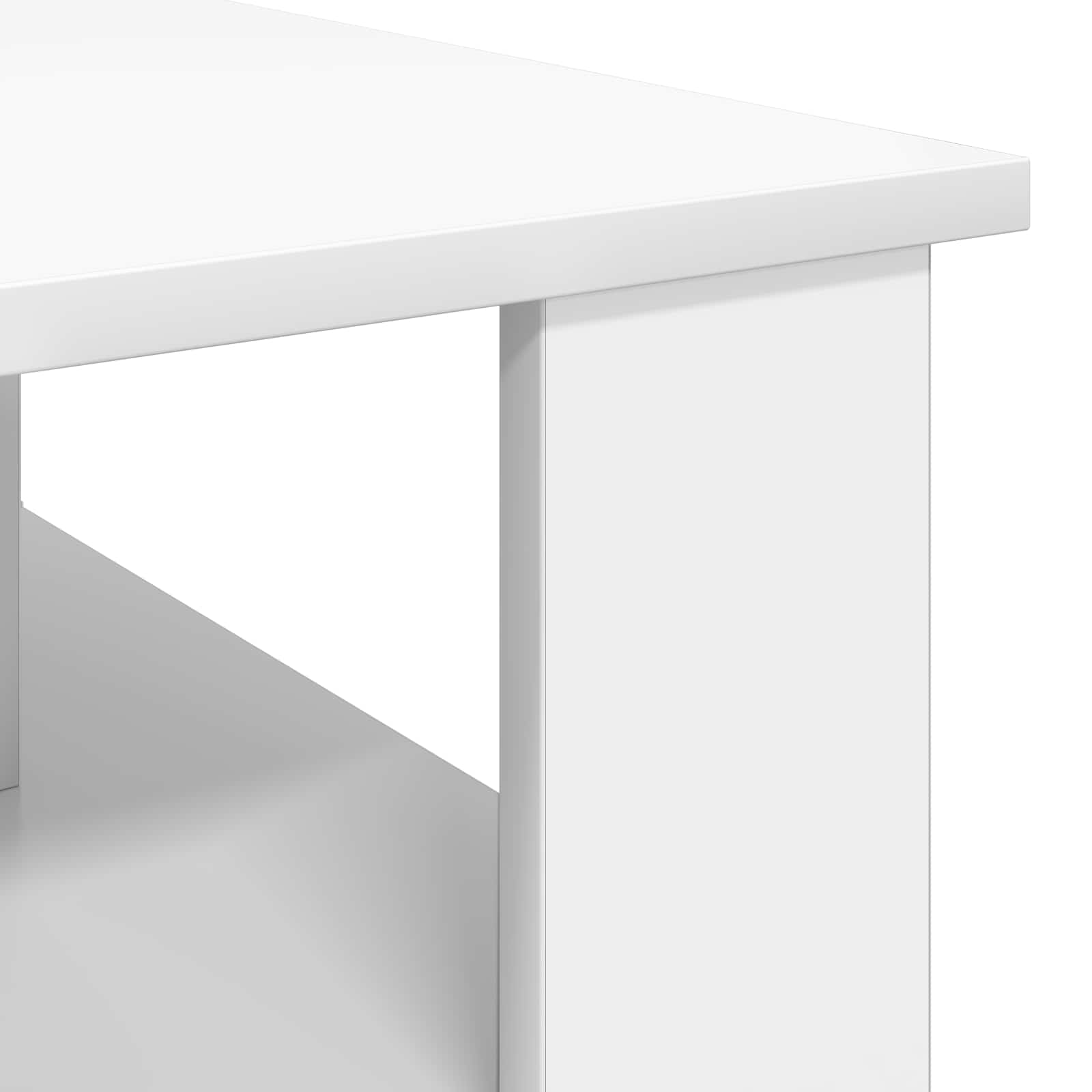 Τραπεζάκι σαλονιού Λευκό 90 x 50 x 40 cm Επεξεργασμένο ξύλο