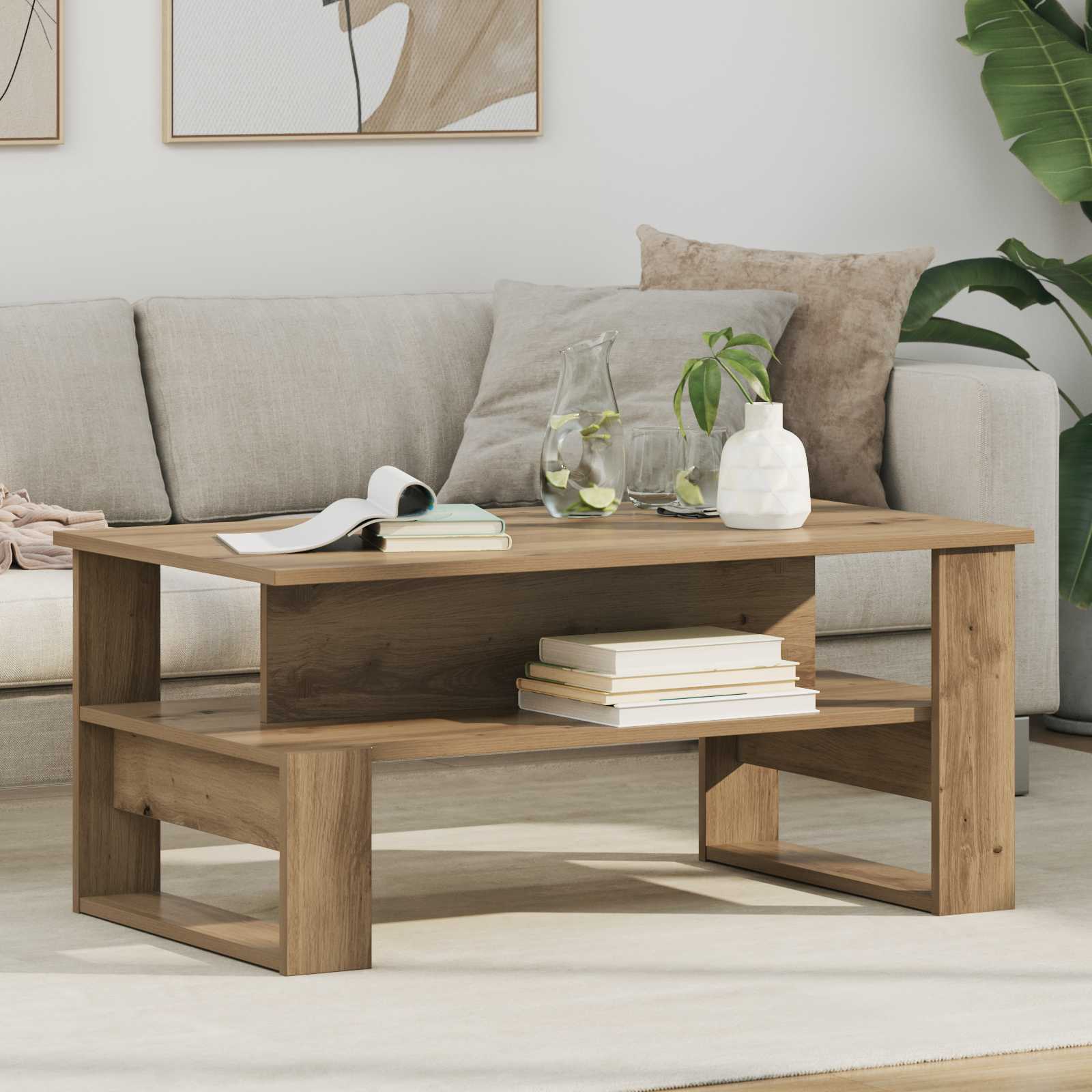 Τραπεζάκι σαλονιού Artisan Oak 90 x 50 x 40 cm - Pakobazaar