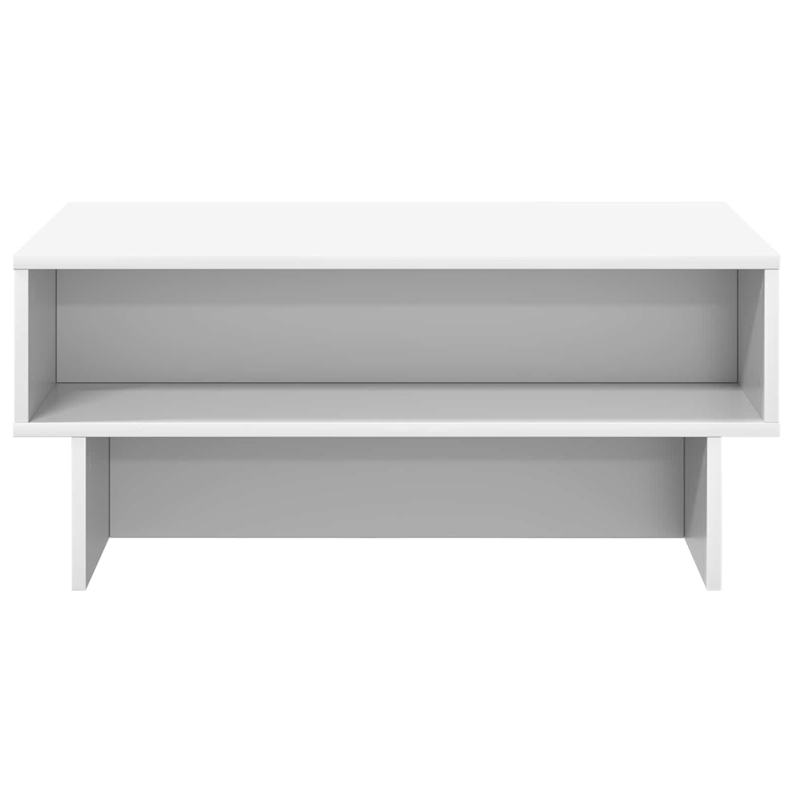 Τραπεζάκι σαλονιού Λευκό 80 x 46 x 35 εκ. Επεξεργασμένο ξύλο