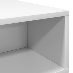 Τραπεζάκι σαλονιού Λευκό 48 x 46 x 35 εκ. Επεξεργασμένο Ξύλο