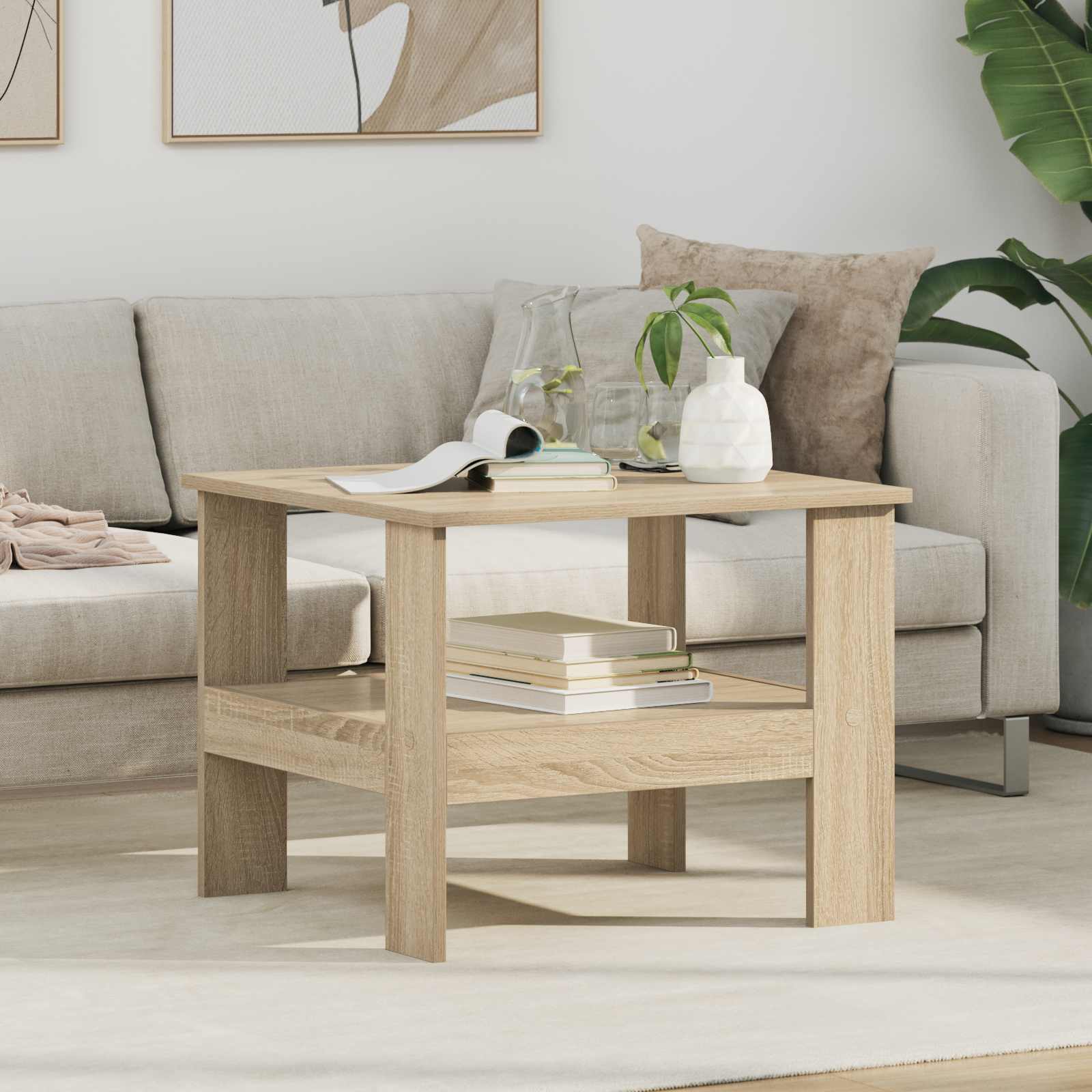 Τραπεζάκι σαλονιού Δρύς Sonoma 57 x 55 x 45 εκ - Pakobazaar