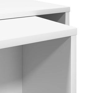 Σετ Τραπεζιού Για Καφέ 2 τμχ. Λευκό 90 x 48 x 40 εκ