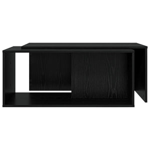 Σετ Τραπεζιού Για Καφέ 2 τμχ. Μαύρη Οξυά 90 x 48 x 40 εκ