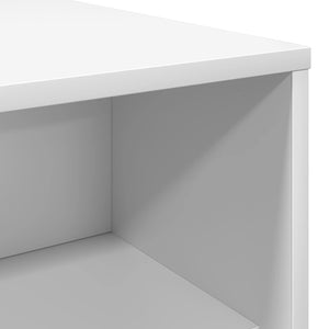 Τραπεζάκι σαλονιού Λευκό 100 x 50 x 40 cm Επεξεργασμένο Ξύλο