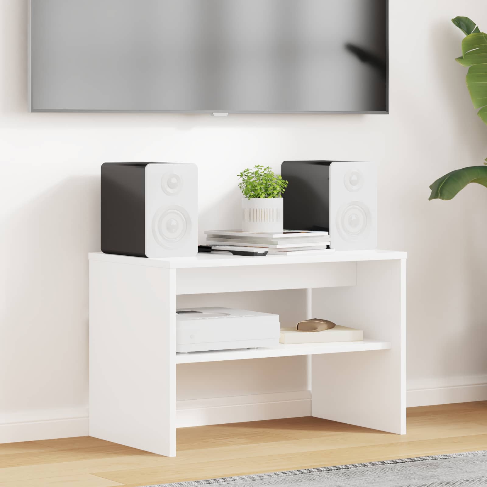 Ντουλάπι TV Λευκό 60 x 35 x 40 εκ. Επεξεργασμένο ξύλο - Pakobazaar