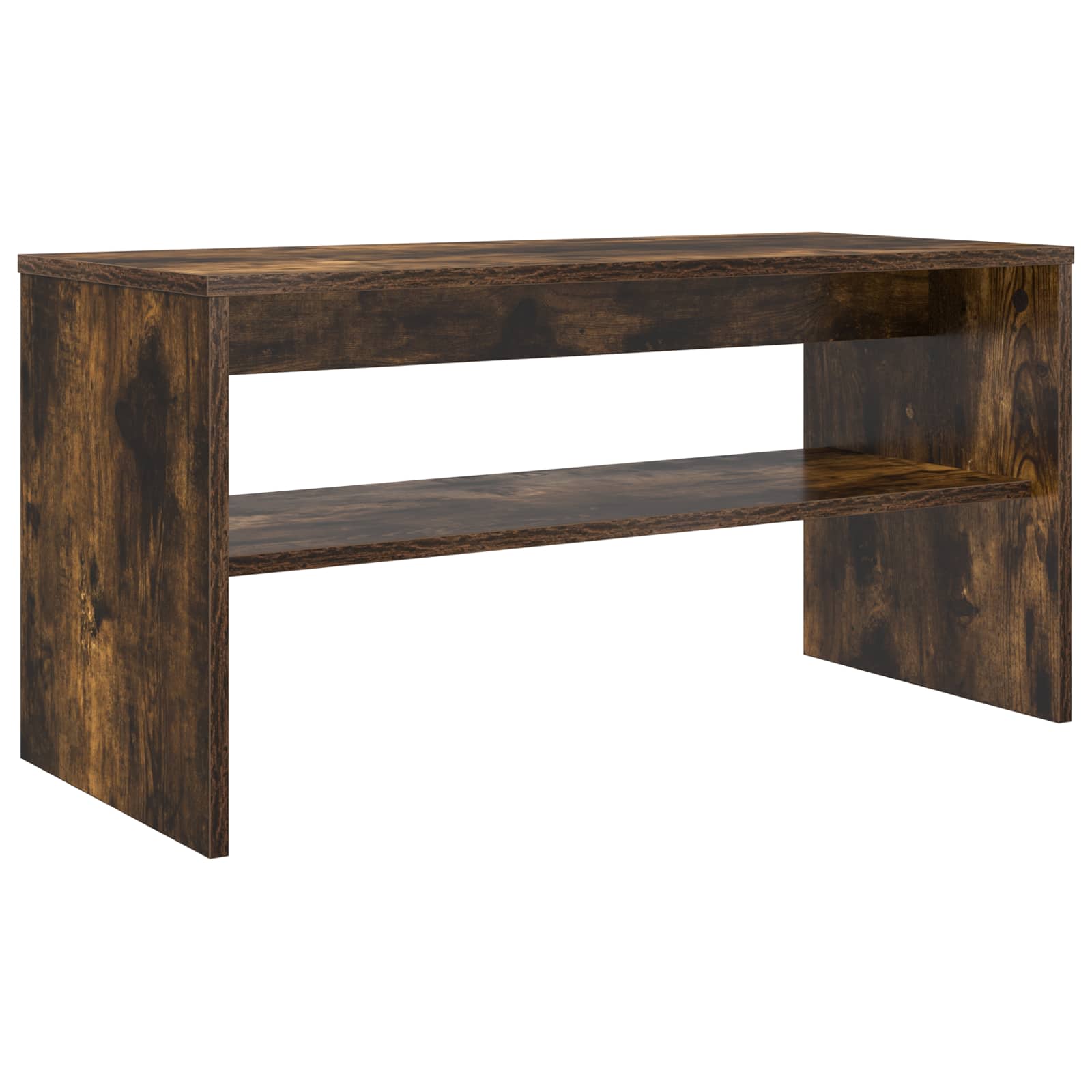 Ντουλάπι TV Καπνιστό Δρύς 80 x 35 x 40 εκ Επεξεργασμένο ξύλο