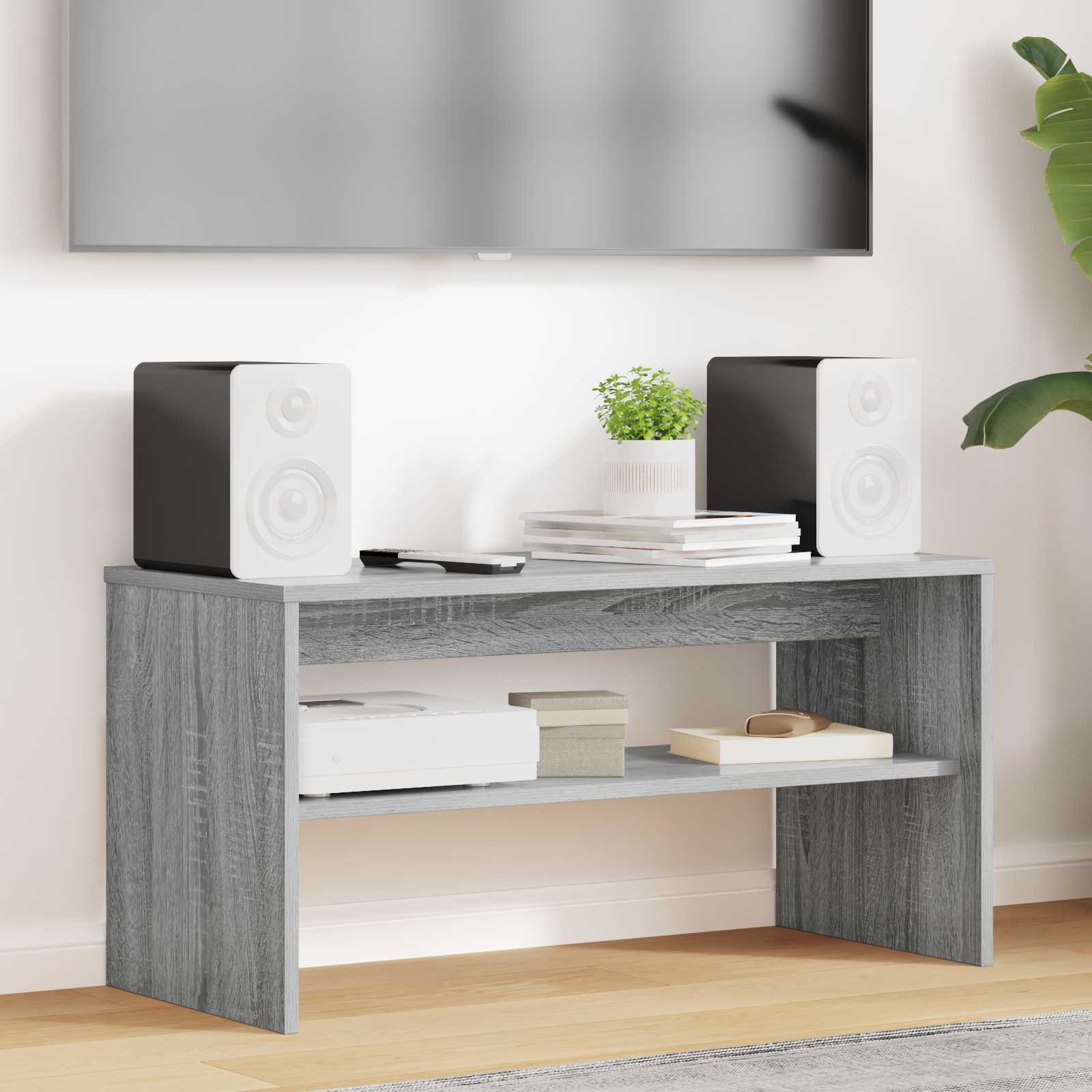 Ντουλάπι TV Γκρίζο Σονομα 80 x 35 x 40 εκ Επεξεργασμένο ξύλο