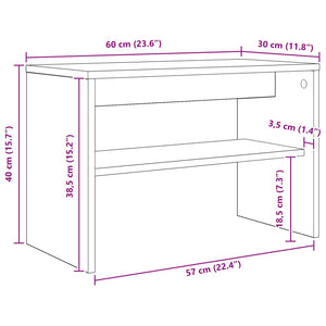 Ντουλάπι TV 60 x 30 x 40 εκ. Artisan Oak Επεξεργασμένο Ξύλο