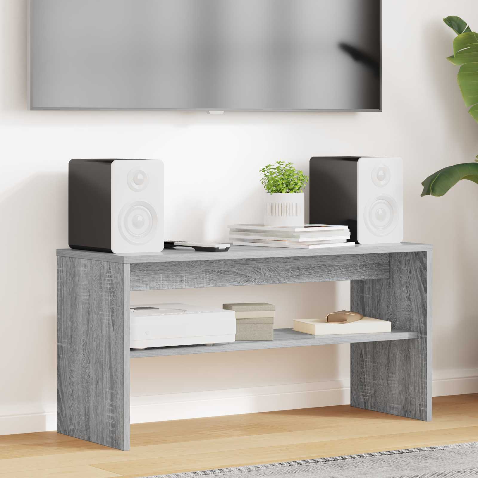 Ντουλάπι TV Γκρίζο Σονομα 80 x 30 x 40 εκ Επεξεργασμένο ξύλο