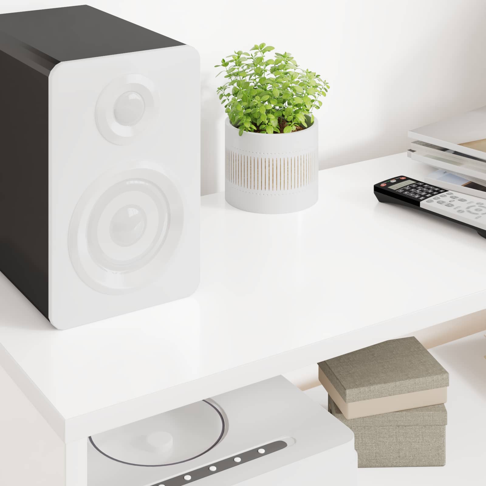 Ντουλάπι TV Λευκό 100 x 30 x 40 εκ Επεξεργασμένο ξύλο - Pakobazaar