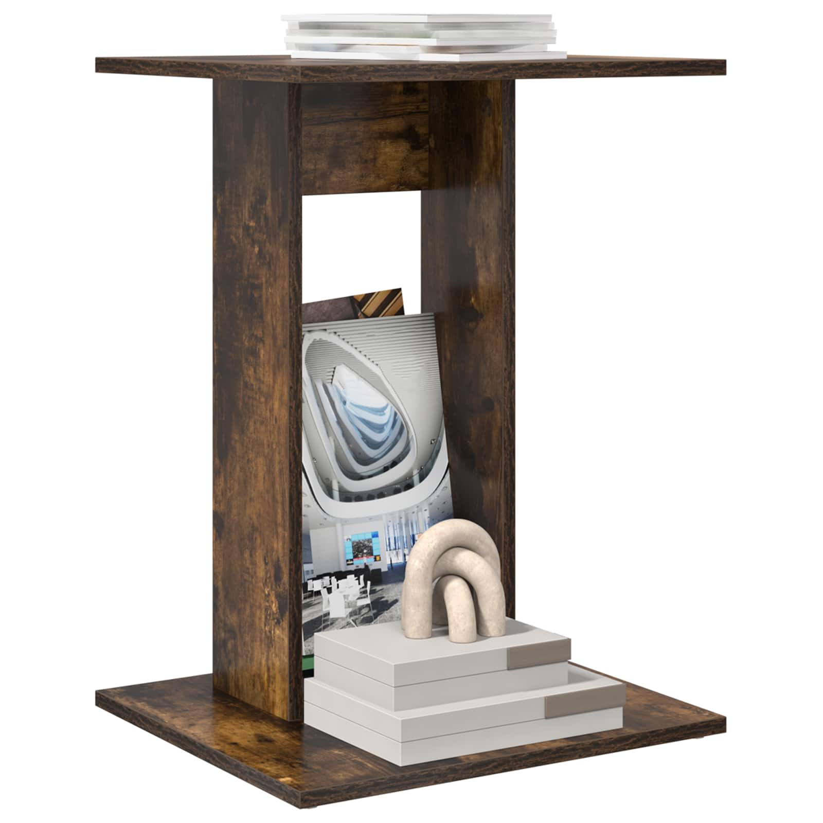 Τραπεζάκι Πλευράς Καπνιστό Δρύς 45 x 40 x 62,5 εκ.