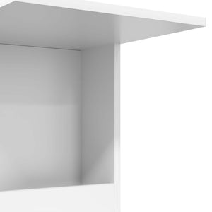 Τραπεζάκι Πλευράς Λευκό 40 x 35 x 60 εκ. Επεξεργασμένο Ξύλο