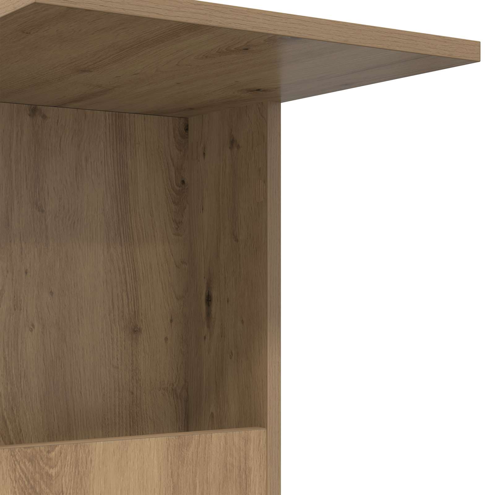Τραπεζάκι Πλευράς με τροχούς Artisan Oak 40 x 35 x 60 εκ.