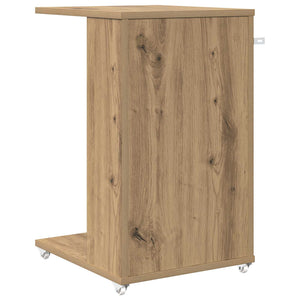 Τραπεζάκι Πλευράς με τροχούς Artisan Oak 40 x 35 x 60 εκ.