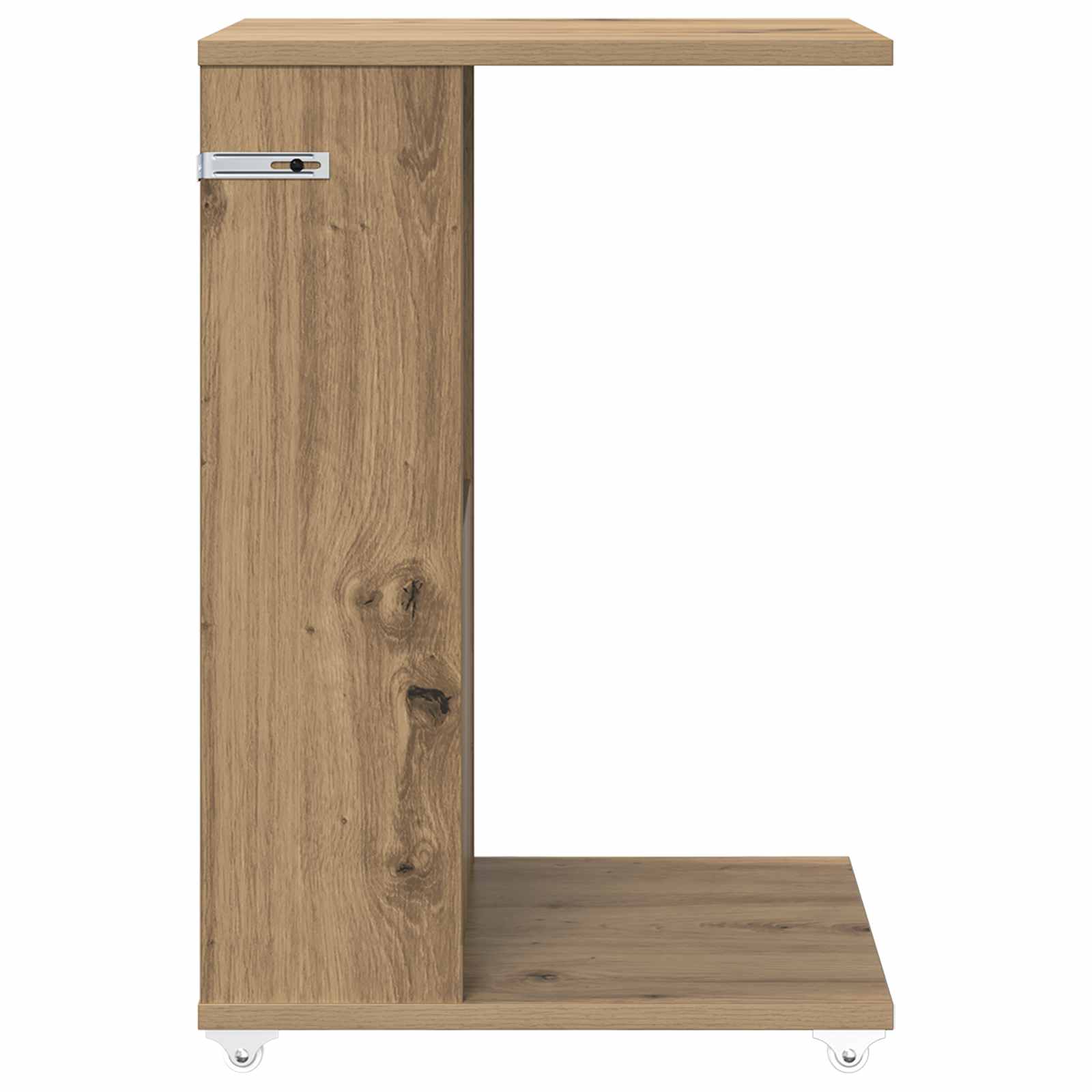 Τραπεζάκι Πλευράς με τροχούς Artisan Oak 40 x 35 x 60 εκ.