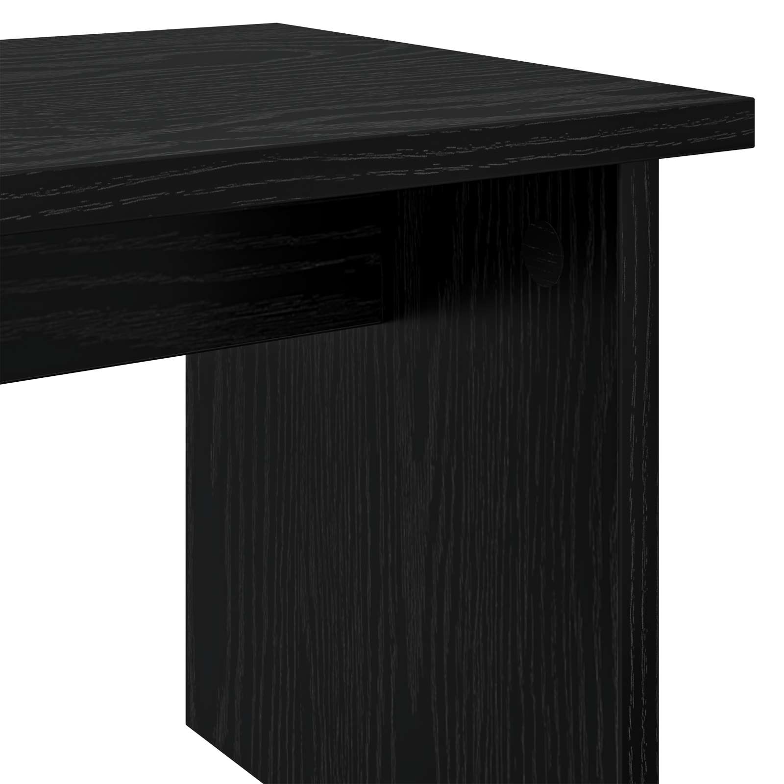 Ντουλάπα Παπουτσιών με ράφι 2 pcs Μαύρη Οξυά Επεξεργασμένο ξύλο