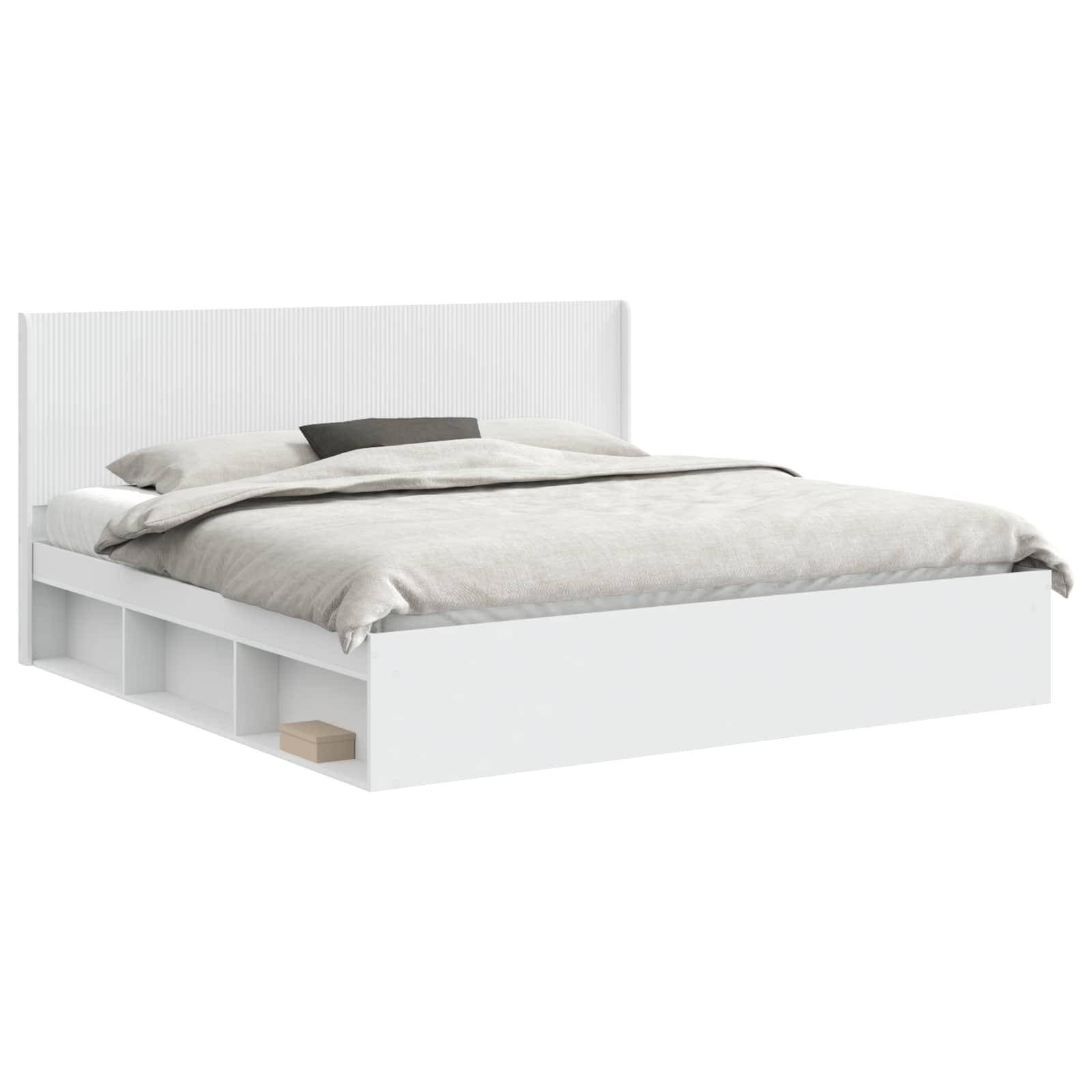 Καλάθι με αποθήκη και κεφαλάρι Λευκό 200 x 200 cm - Pakobazaar