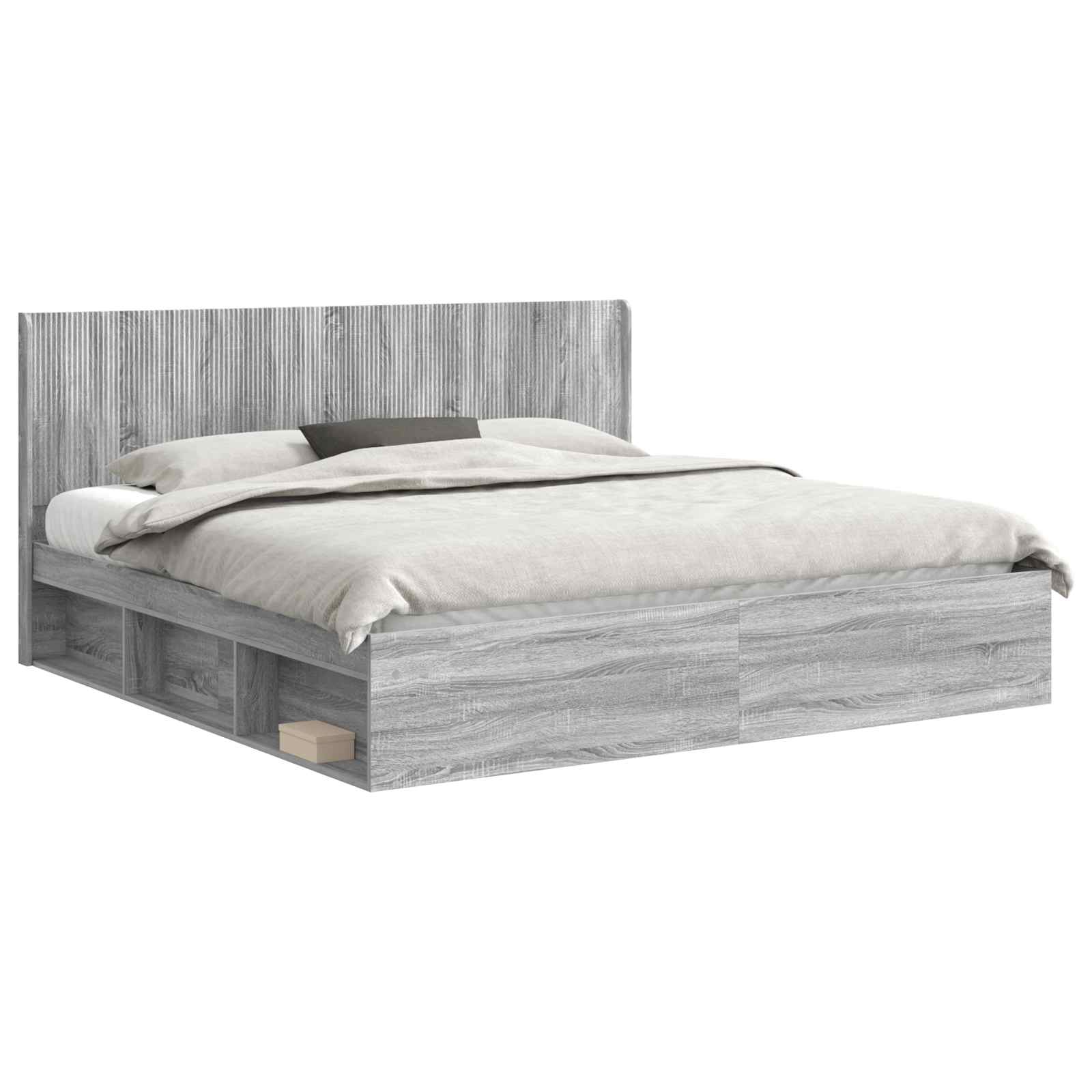 Καλάθι με αποθήκη και κεφαλάρι Γκρι Sonoma 200 x 200 cm - Pakobazaar
