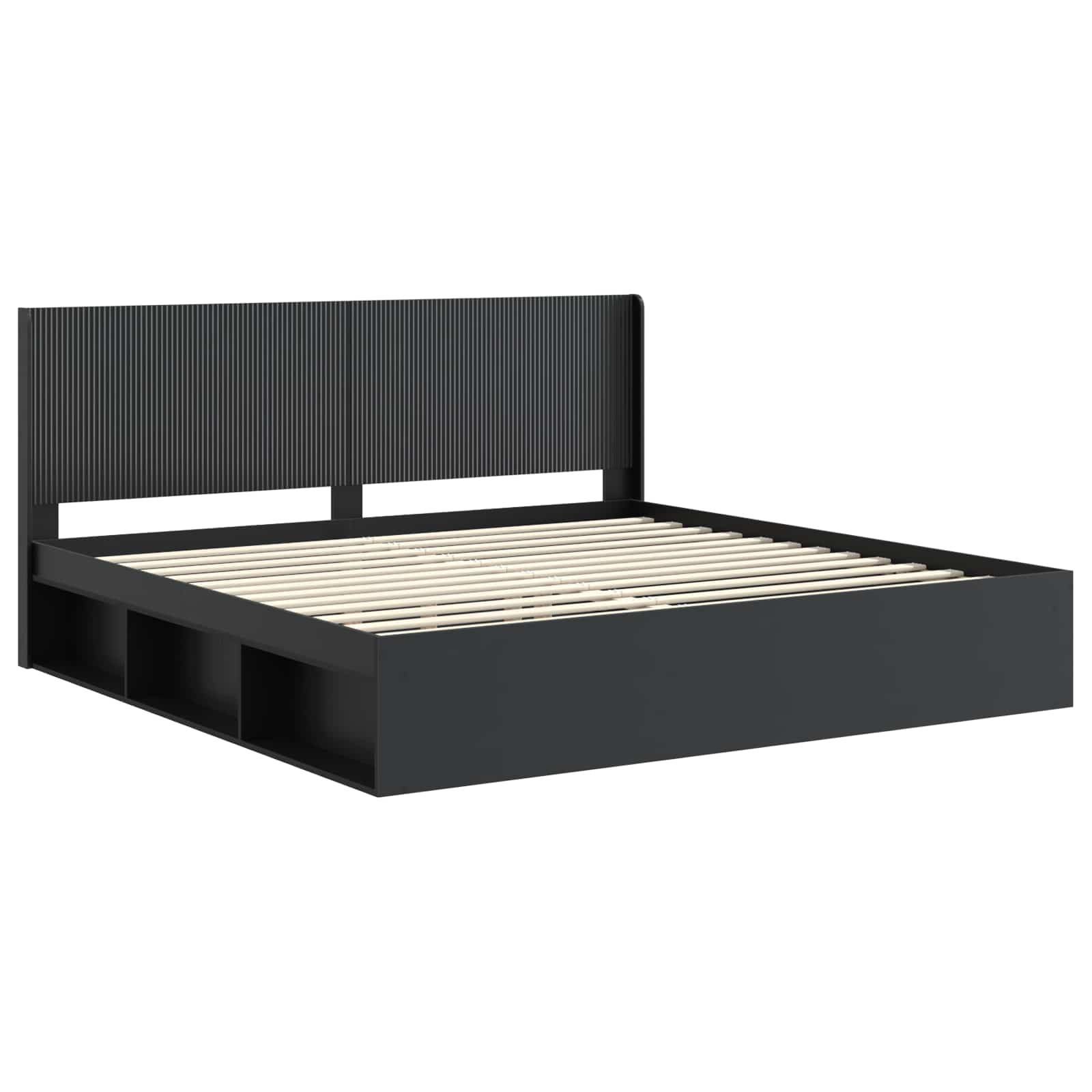 Καλάθι με αποθήκη και κεφαλάρι Μαύρο 180 x 200 cm - Pakobazaar