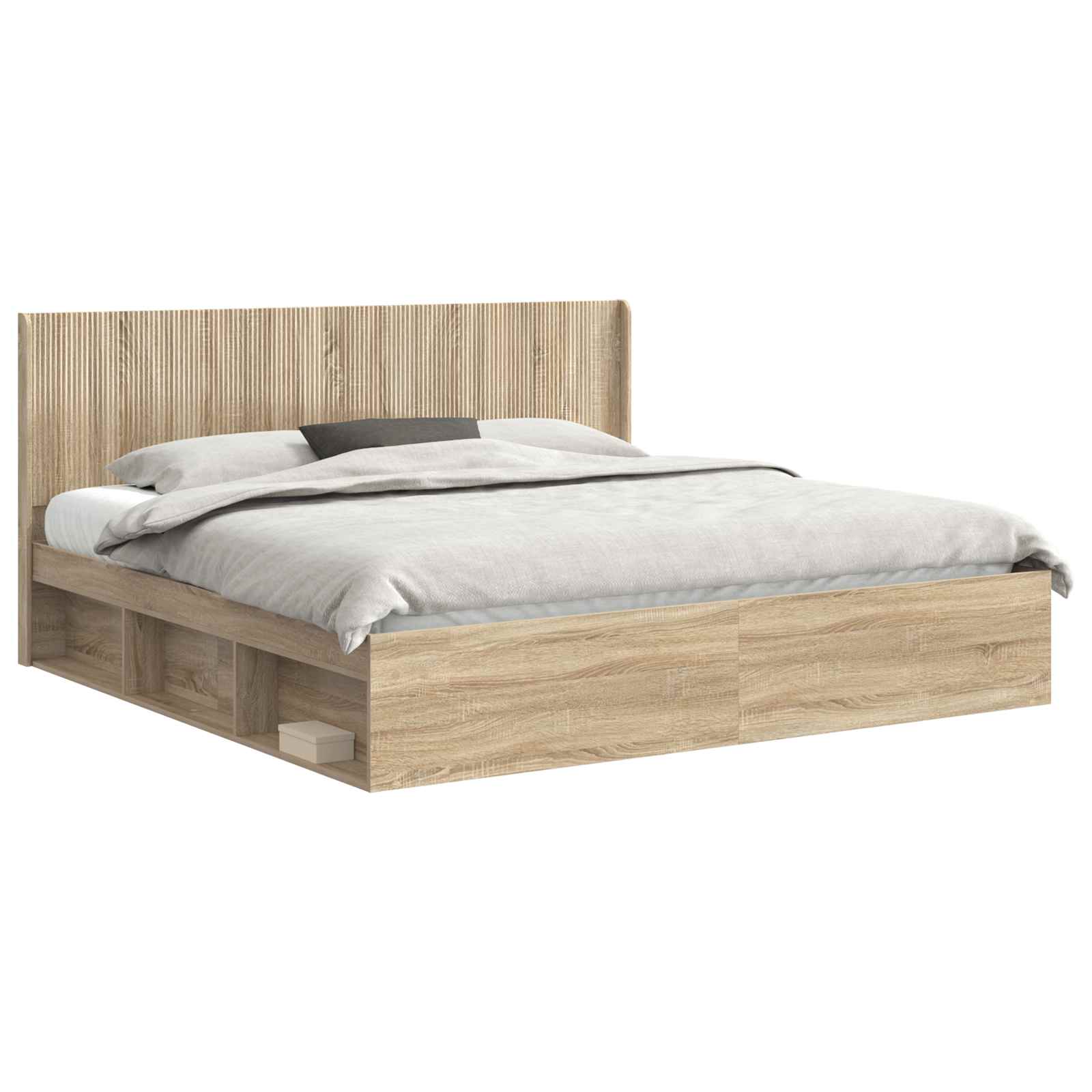 Καλάθι με αποθήκη και κεφαλάρι Sonoma Δρυς 180 x 200 cm - Pakobazaar