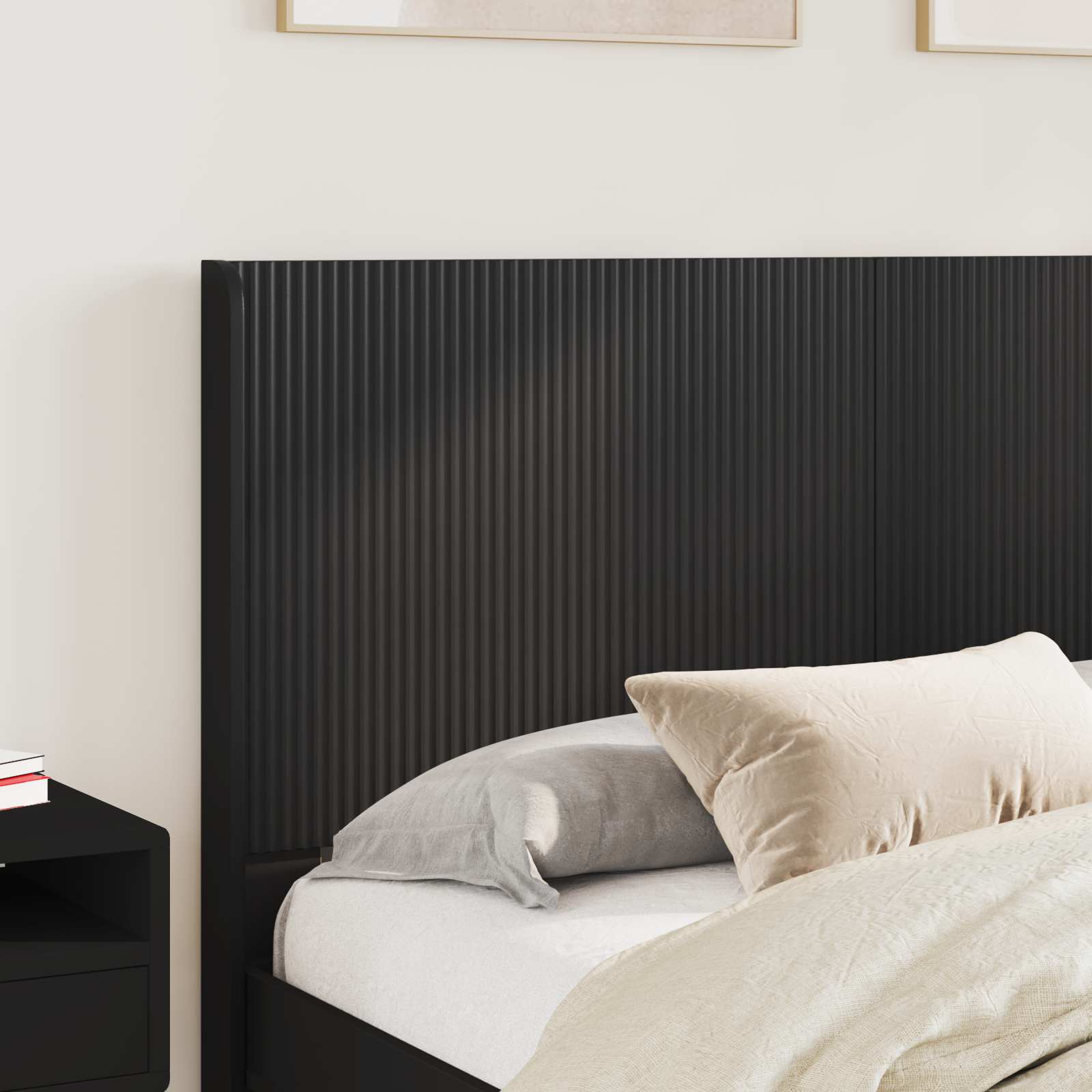 Καλάθι με αποθήκη και κεφαλάρι Μαύρο 135 x 190 cm - Pakobazaar