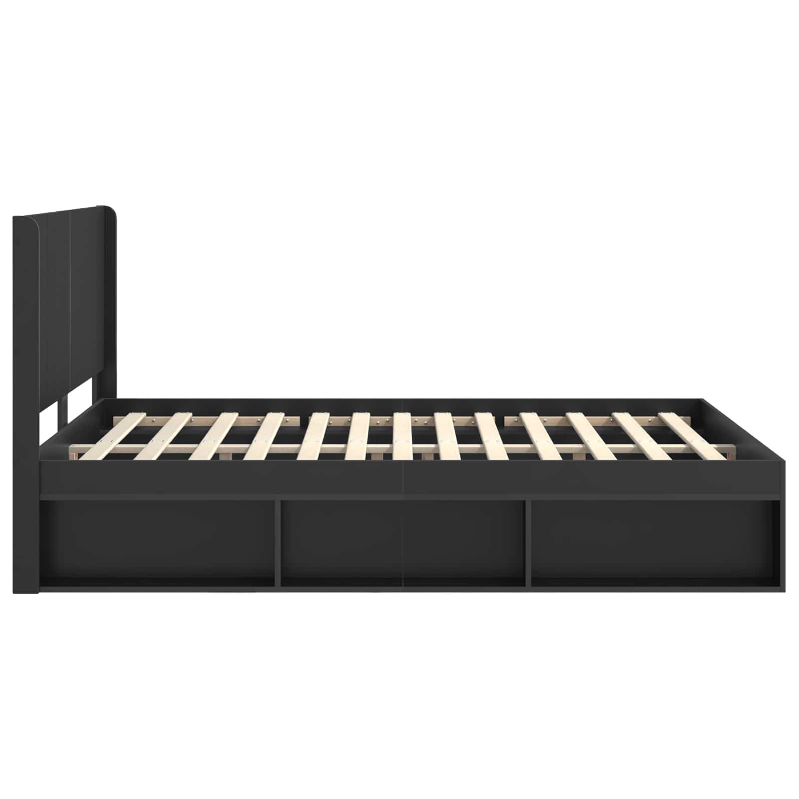 Καλάθι με αποθήκη και κεφαλάρι Μαύρο 135 x 190 cm - Pakobazaar